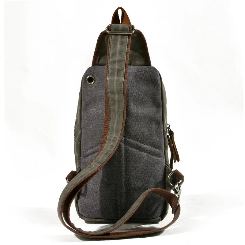 Waxed Canvas Sling Bag