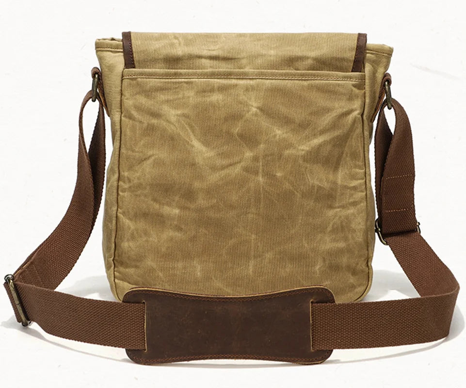 Men's Vintage Wax Canvas Shoulder Bag