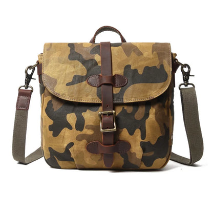 Camouflage Oil Wax Canvas Purse khaki