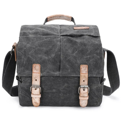 Canvas DSLR Camera Bag Dark Gray