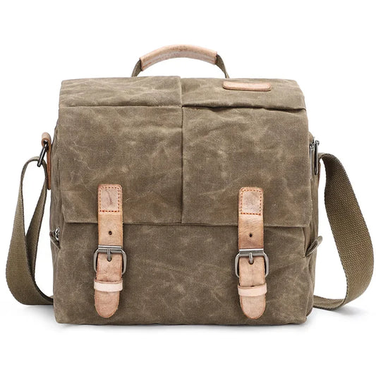 Canvas DSLR Camera Bag Khaki