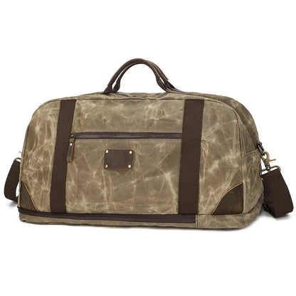 Convertible Laptop Bag Waxed Canvas khaki