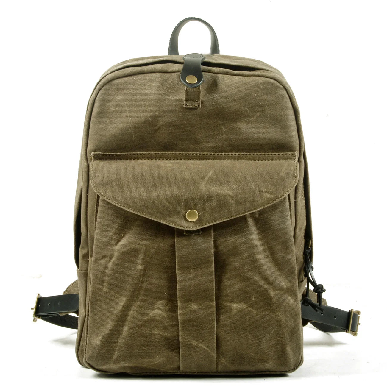 Waterproof waxed canvas backpack