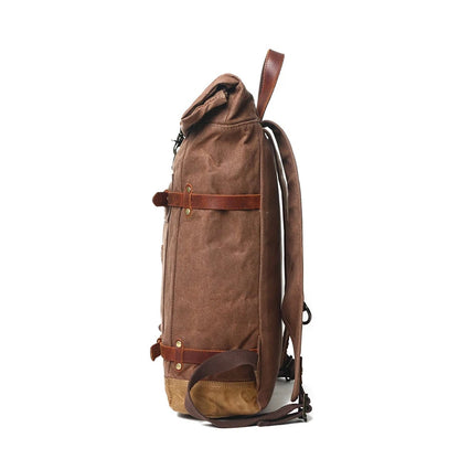 Waxed Canvas Military Backpack