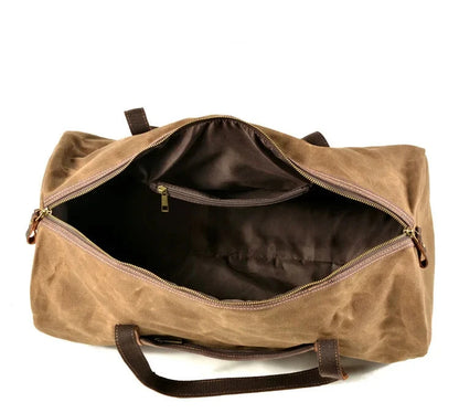 Waxed Canvas Military Duffle Bag