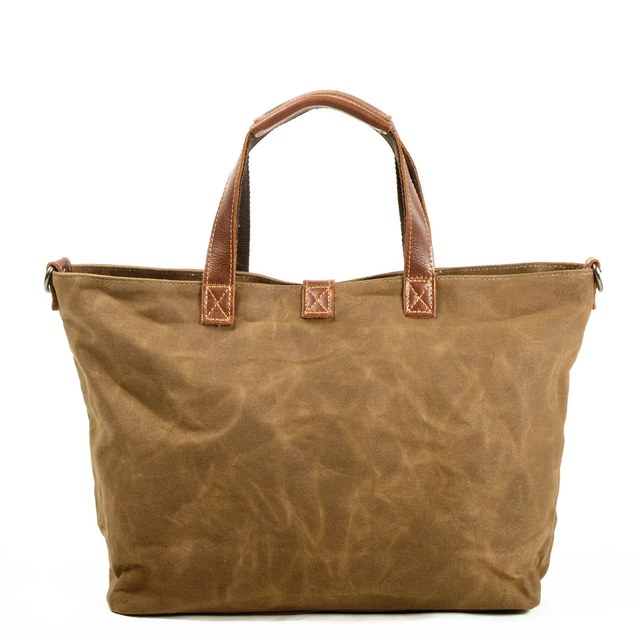 Waxed canvas tote