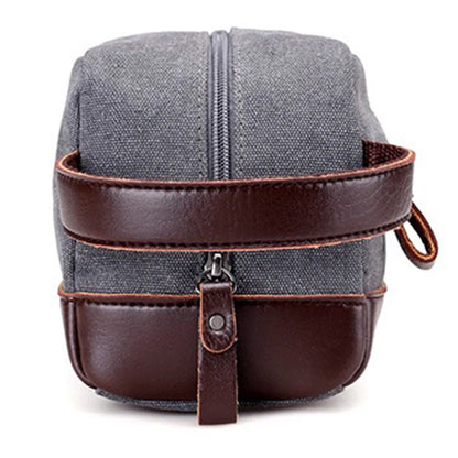 Waxed canvas dopp kit