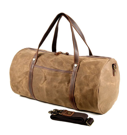 Waxed Canvas Military Duffle Bag