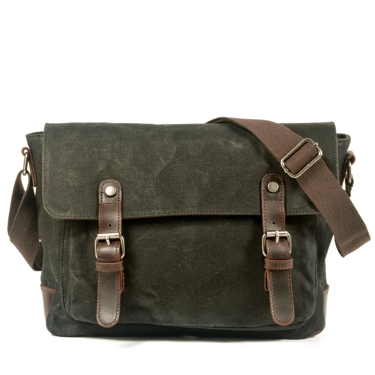 Oil Wax Vintage Crossbody Bag black