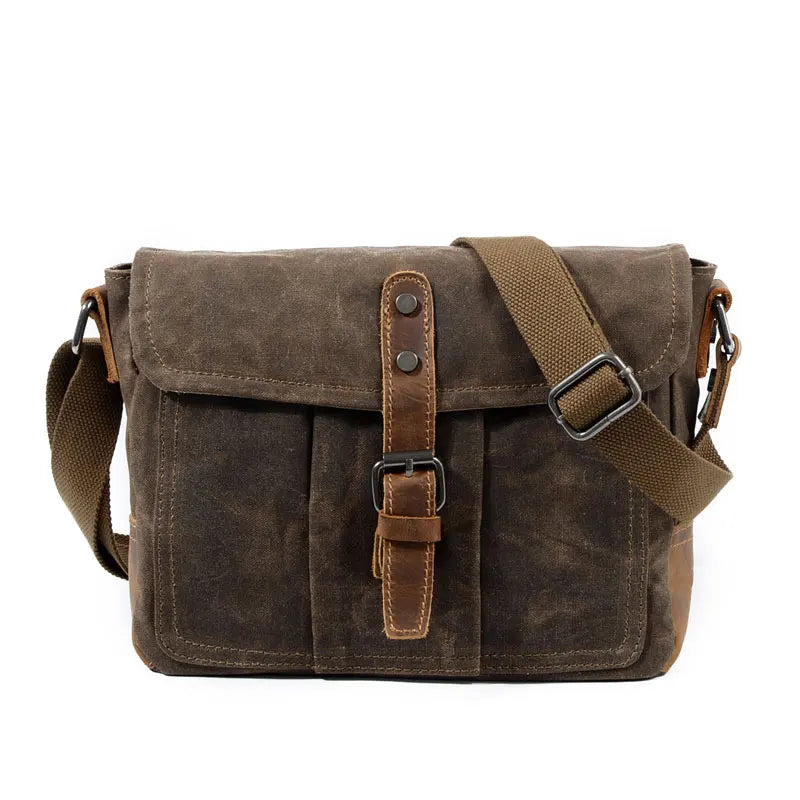 Oil Waxed Canvas Purse khaki