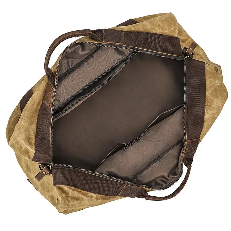 Convertible Laptop Bag Waxed Canvas Bag