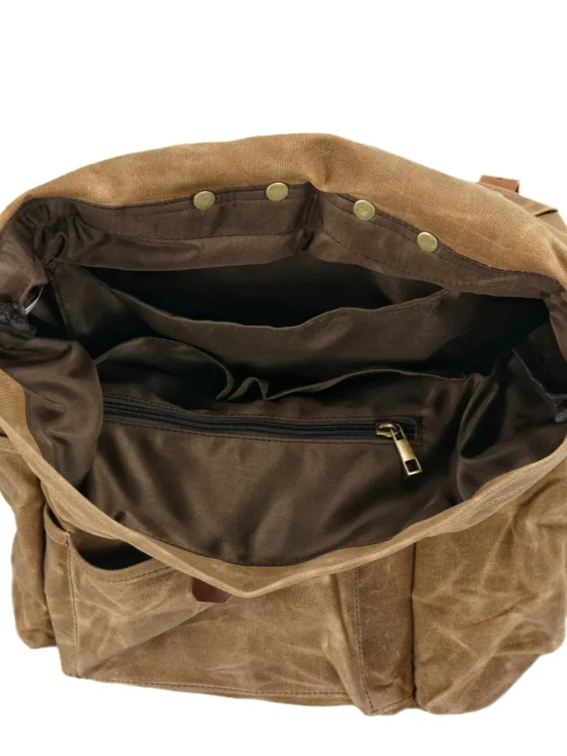 Wax Washed Canvas Backpack 23L