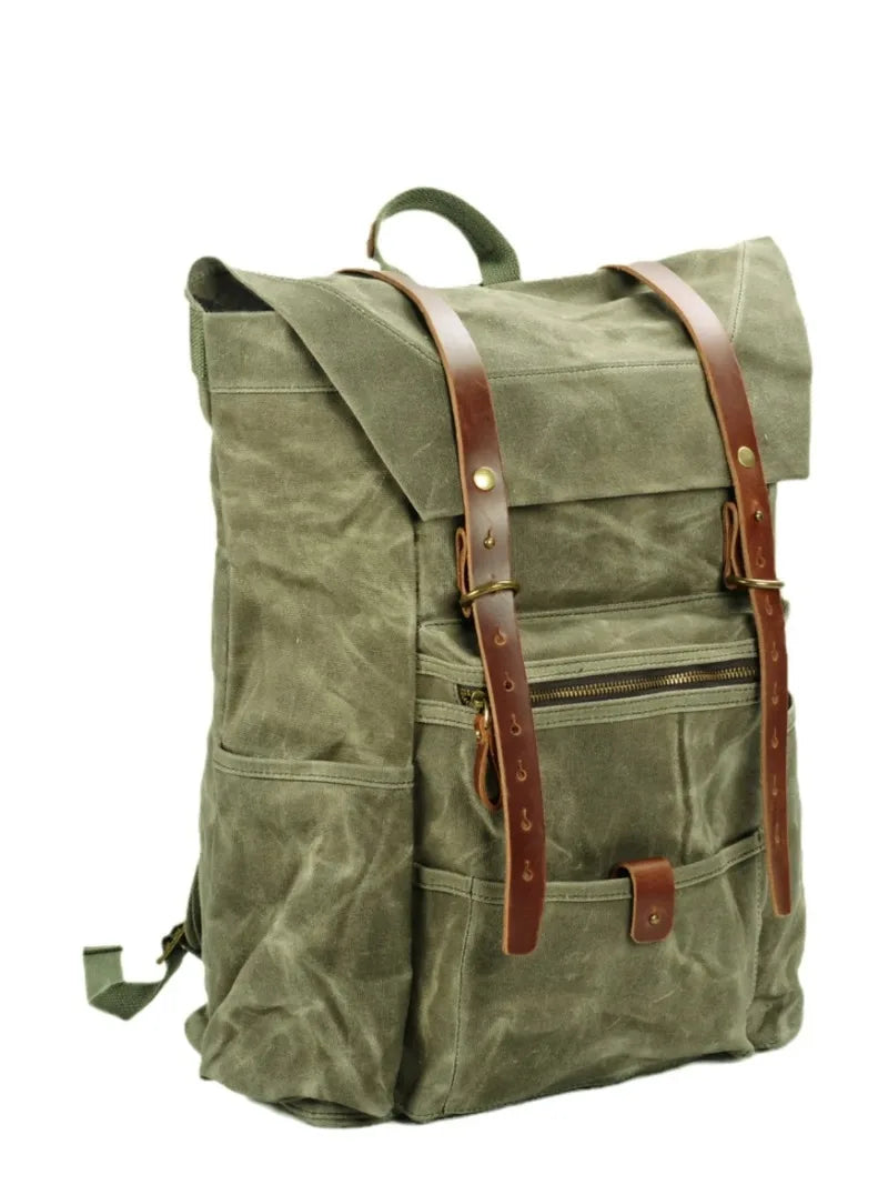 Wax Washed Canvas Backpack 23L