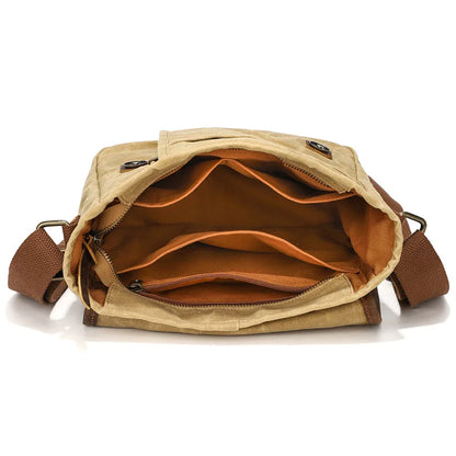 Men's Vintage Wax Canvas Shoulder Bag