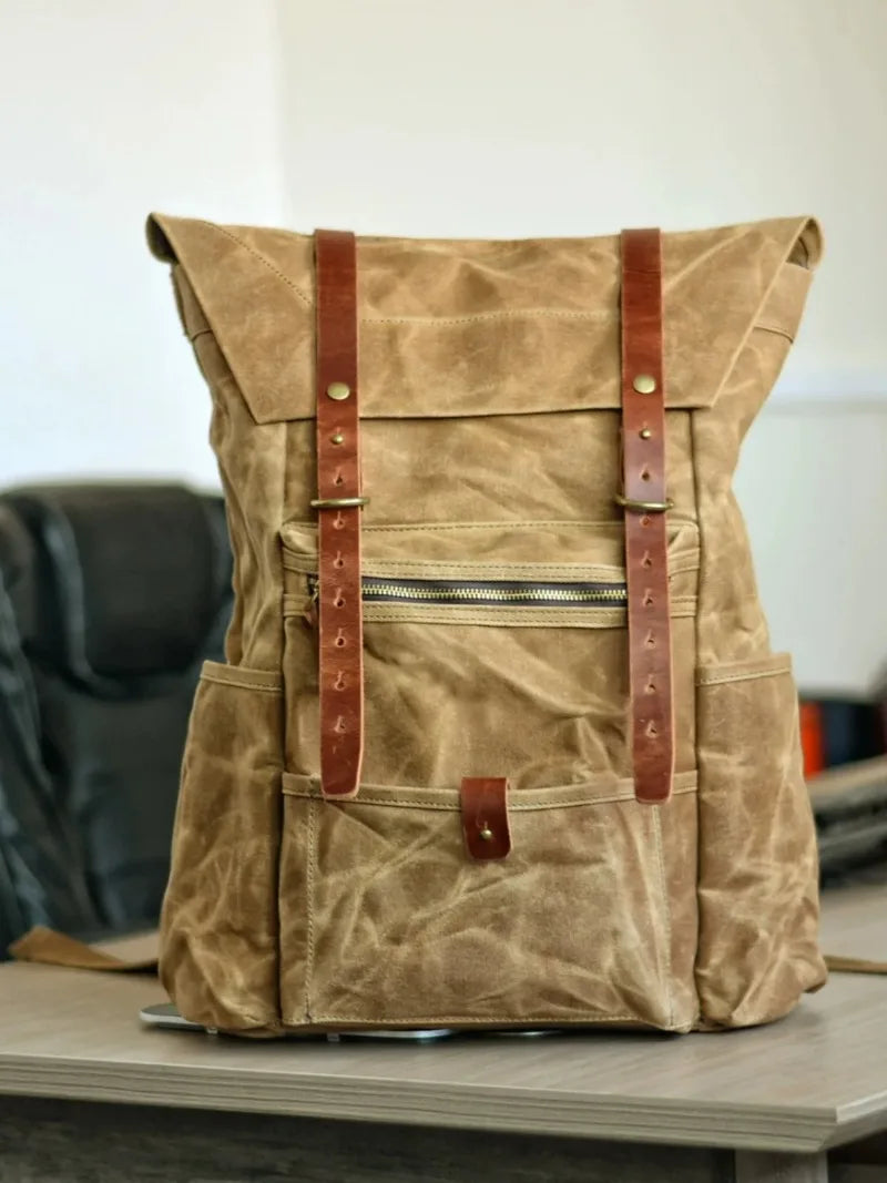 Wax Washed Canvas Backpack 23L