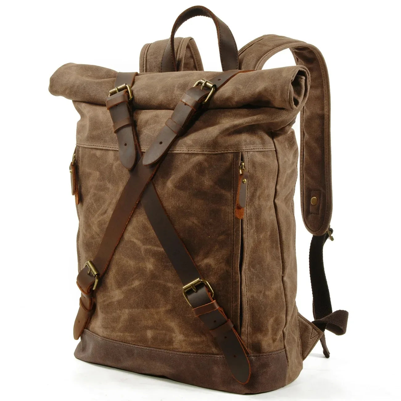 Waxed canvas backpack rucksack