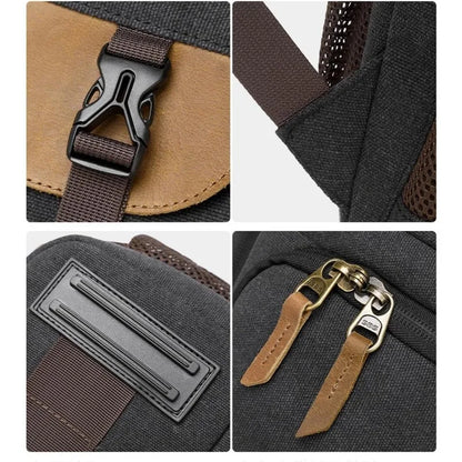 Wax canvas camera bag