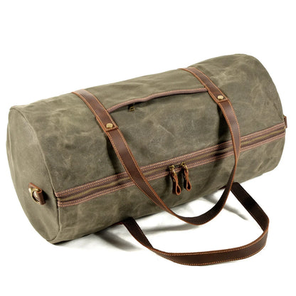 Waxed Canvas Military Duffle Bag