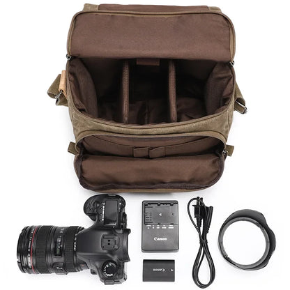 Canvas DSLR Camera Bag