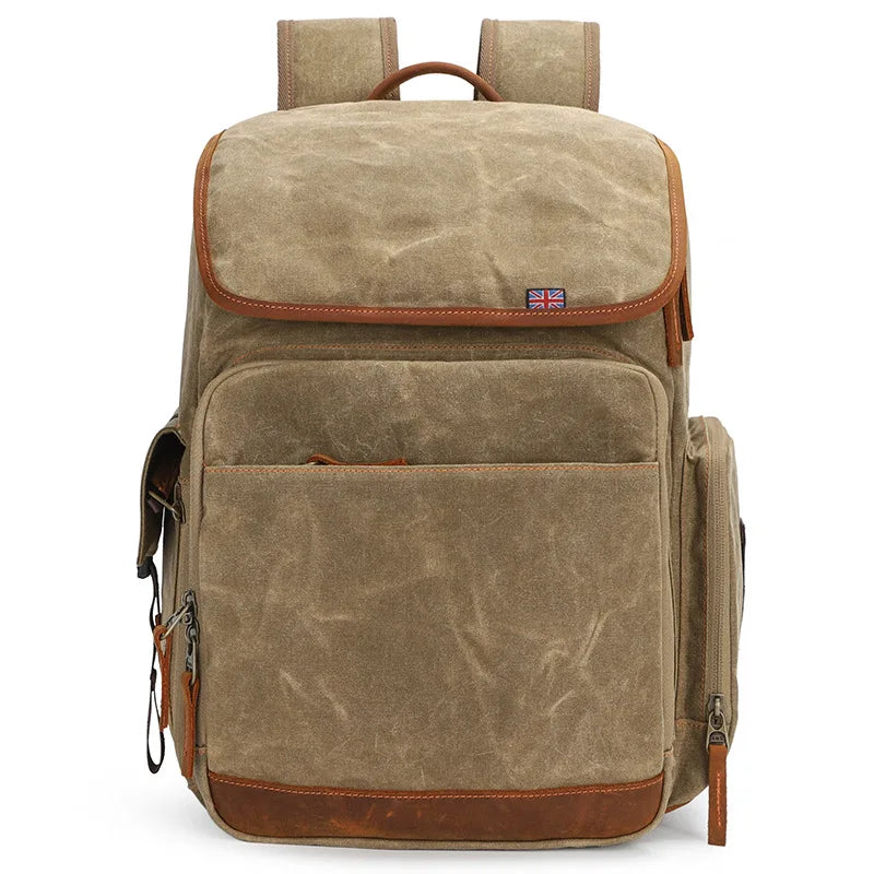 Vintage Camera Backpack khaki