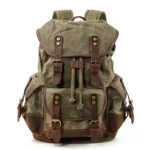 waxed canvas backpack for men