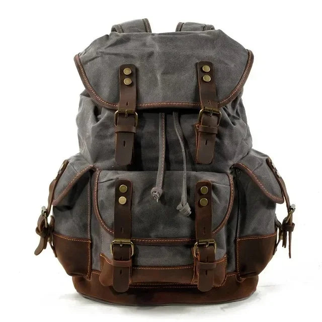 waxed canvas backpack mens